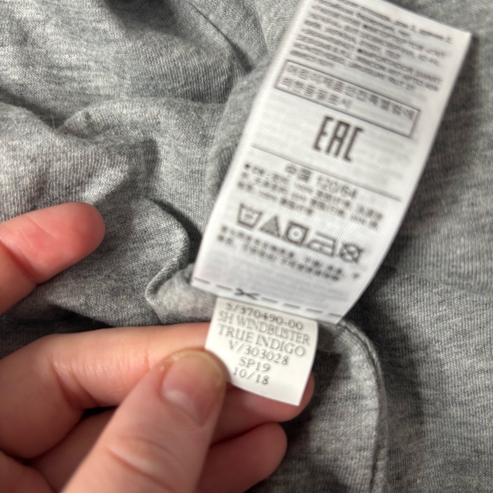 Gap Kids True Indigo Windbreaker Hooded Jacket with Zipper Pockets Size Small - Picture 6 of 10